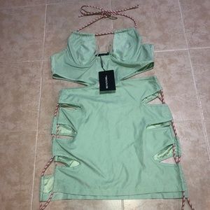 NWT Pretty little Things Rope Detail Cut out Dress Sz 12